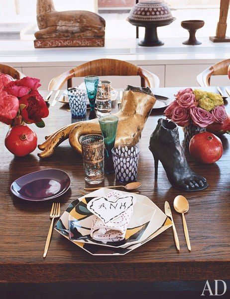 Diane von Furstenberg tablescape