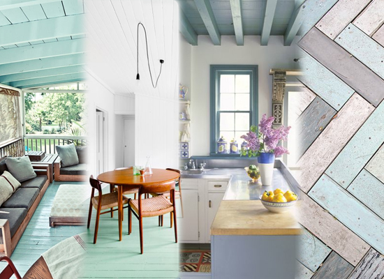 pastel floors and ceiling