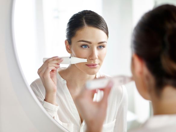 Braun Face epilator in gebruik