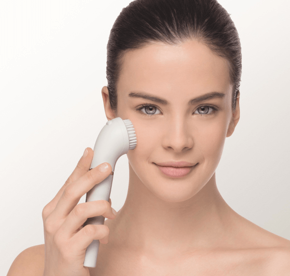 Braun Face reinigingsborstel in gebruik